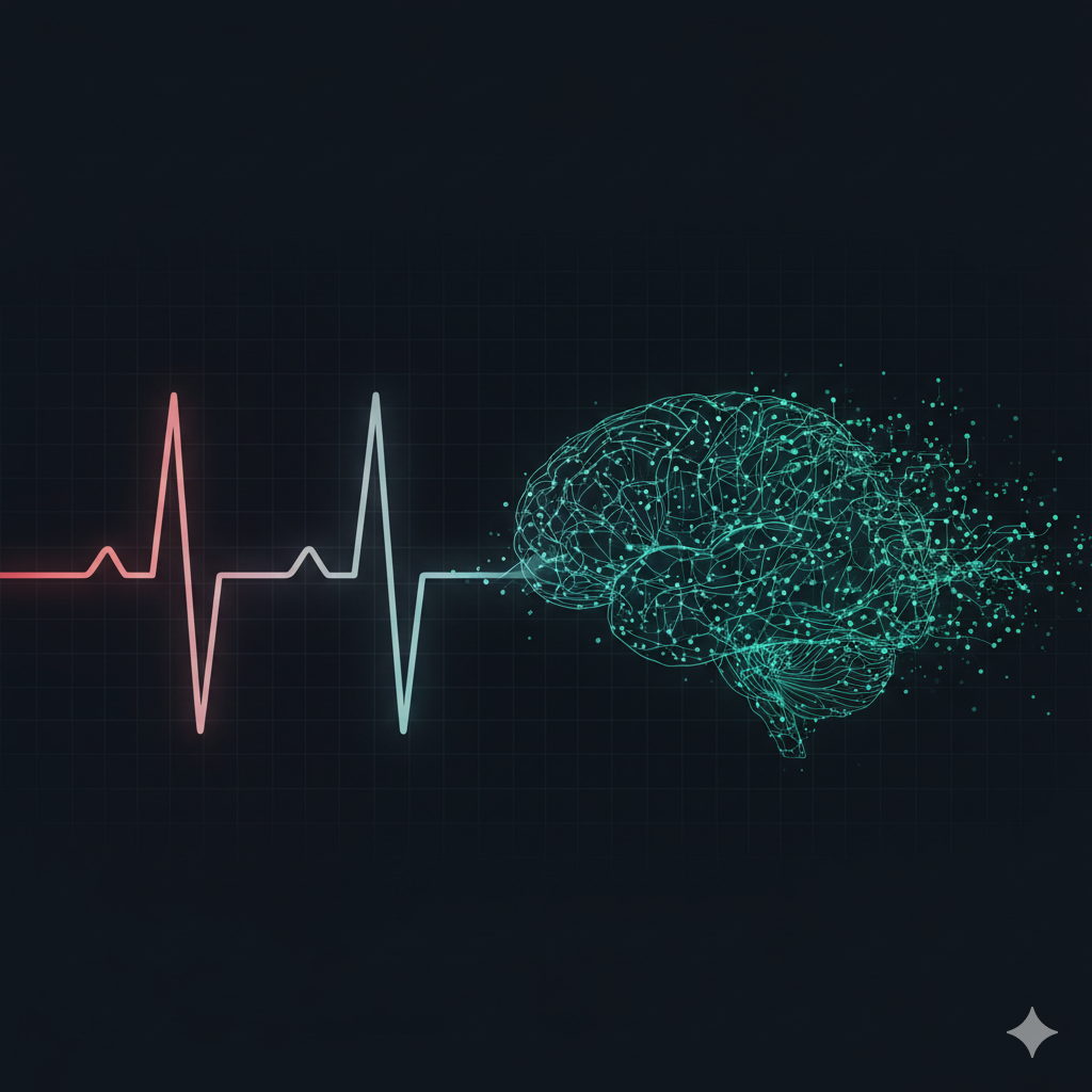 Heart rate visualization with focus patterns