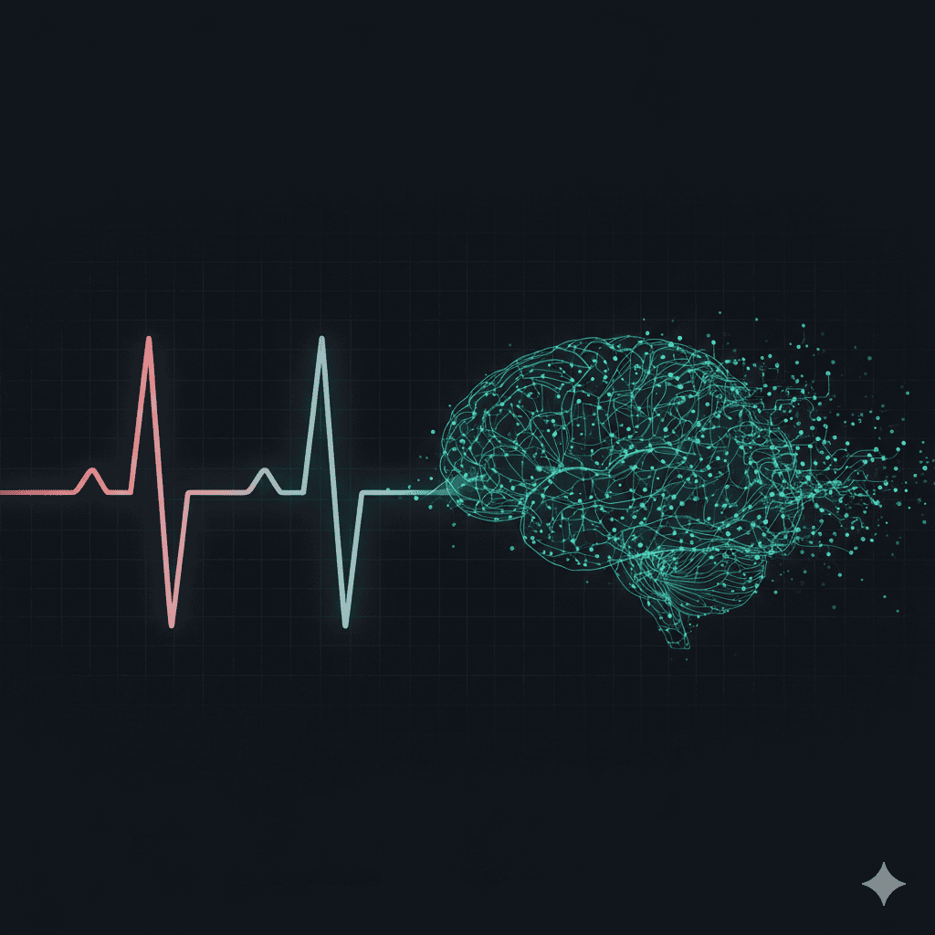 Heart rate visualization with focus patterns
